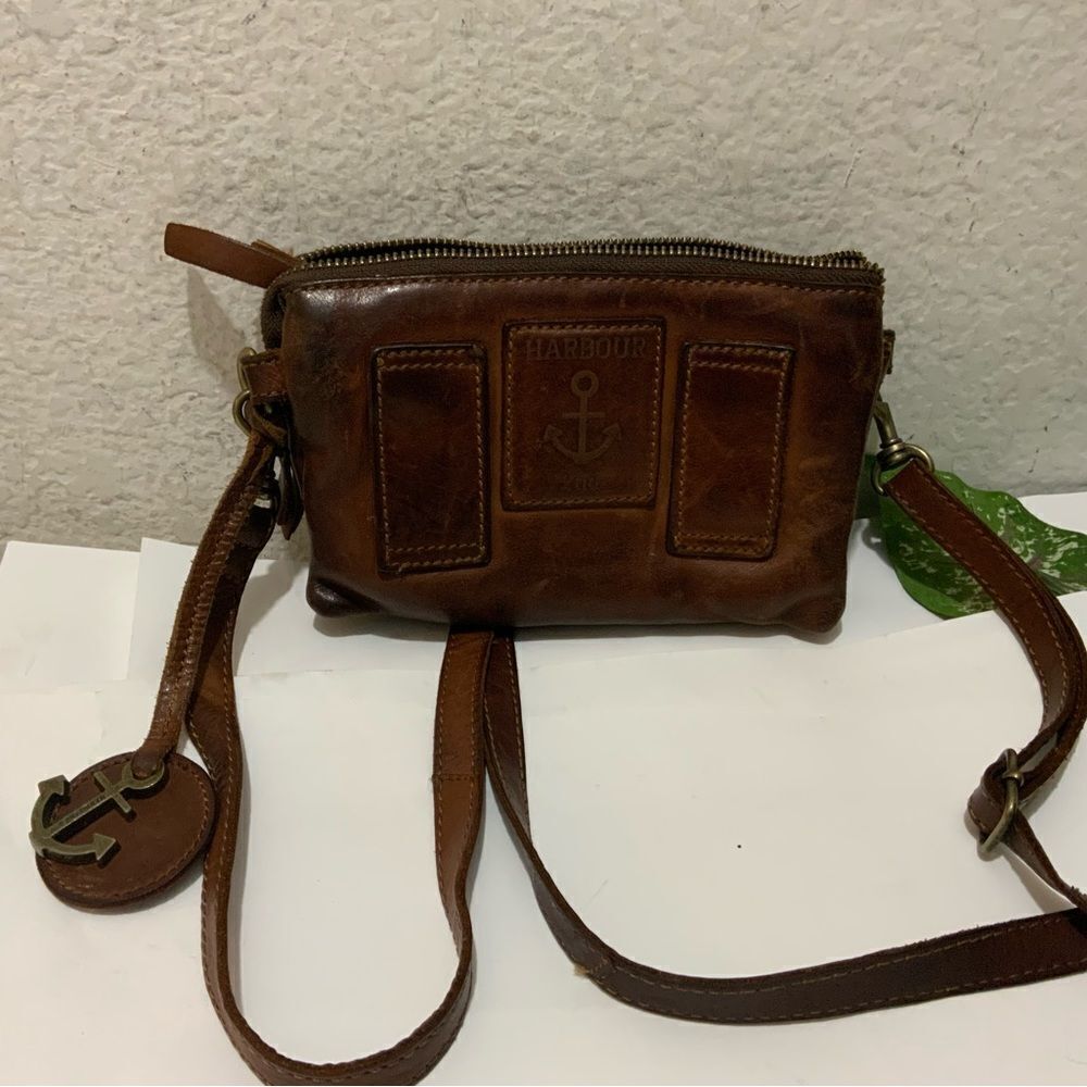 Harbour 2nd Leather LUNA Crossbody Belt Bag, Purse - Cognac